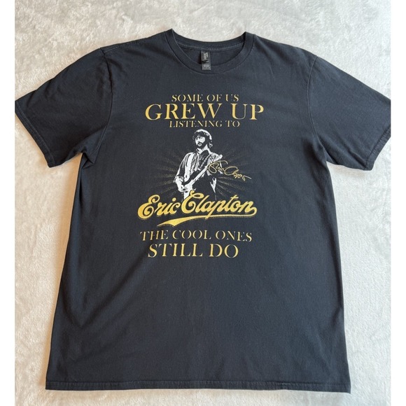 Anvil By Gildan Other - Anvil By Gildan Eric Clapton Black T Shirt Size‎ L Graphic Minimalist Y2K Casual